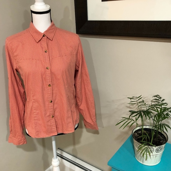 *L.L. BEAN* Pink Plaid Long Sleeve Button Shirt - Picture 5 of 7